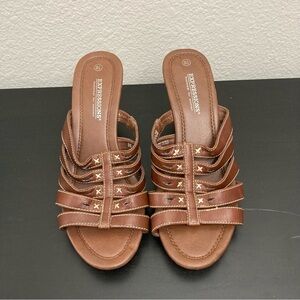 Expressions Sandal Heels - Brown - Size 8.5